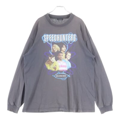 18AW Speedhunters Oversized Long Sleeve T-Shirt スピードハンターズ 長袖Tシャツ グレー 541880 TCV38 Bランク