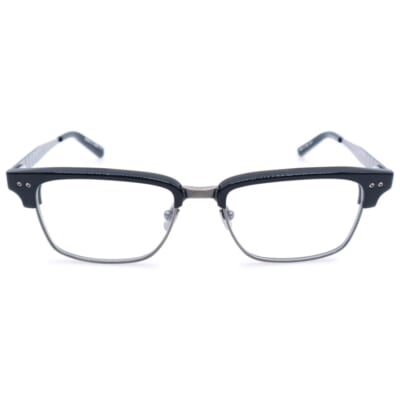 STATESMAN-THREE ハーフリムアイウェア 眼鏡 グレー DRX-2064-A-BLK-SLV-55 Sランク