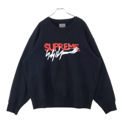 20AW ×Yohji Yamamoto Crewneck ヨウジヤマモト クルーネックスウェットトレーナー ブラック Aランク