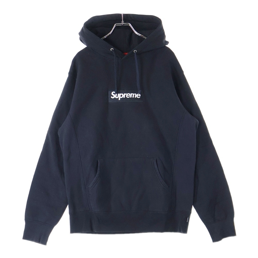 Supreme ブラック パーカー supreme Box logo pullover 12aw パーカー Supreme ボックスロゴ