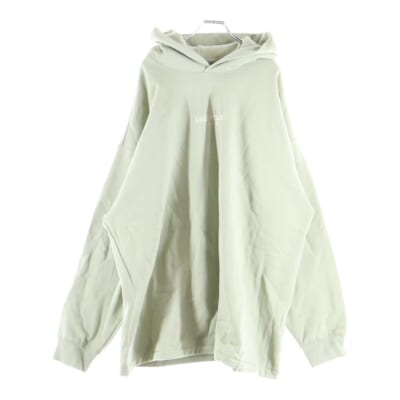 HOODIE フェルトロゴ プルオーバースウェットパーカー フーディー グリーン Sランク