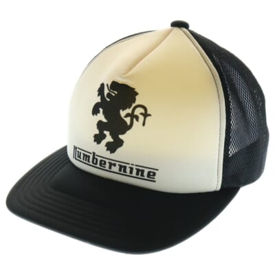 Lion Emblem Mesh Trucker Cap ライオンエンブレムメッシュトラッカーキャップ 帽子 ブラック/ホワイト Aランク