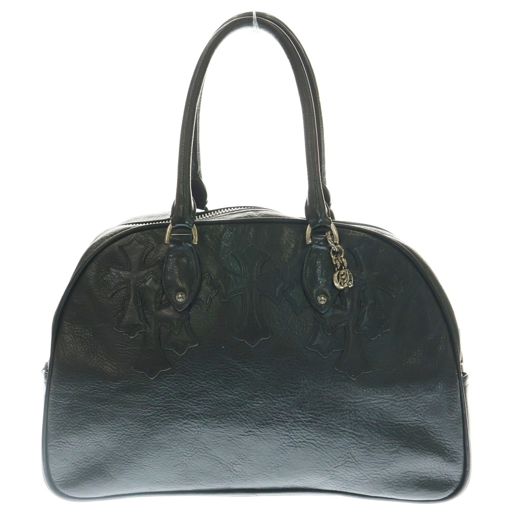 GYM MD ジムバッグ 現行型CHチャーム付きミディアムレザーハンドバッグ Bランク