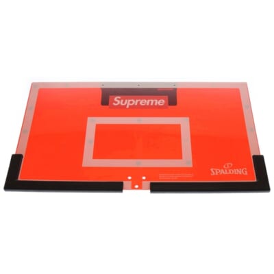23AW ×SPALDING Mini Basketball Hoop スポルディング ミニバスケットボールフープ バスケットゴール ボード レッド/ホワイト Sランク