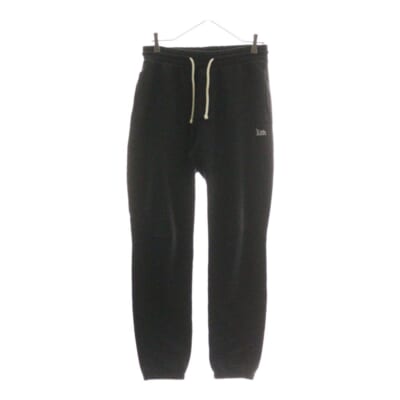 フロントロゴ刺繍 スウェットパンツ ブラック KHM060092 Aランク