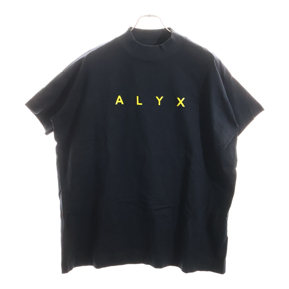 ロゴプリント コットン半袖Tシャツ ブラック Bランク