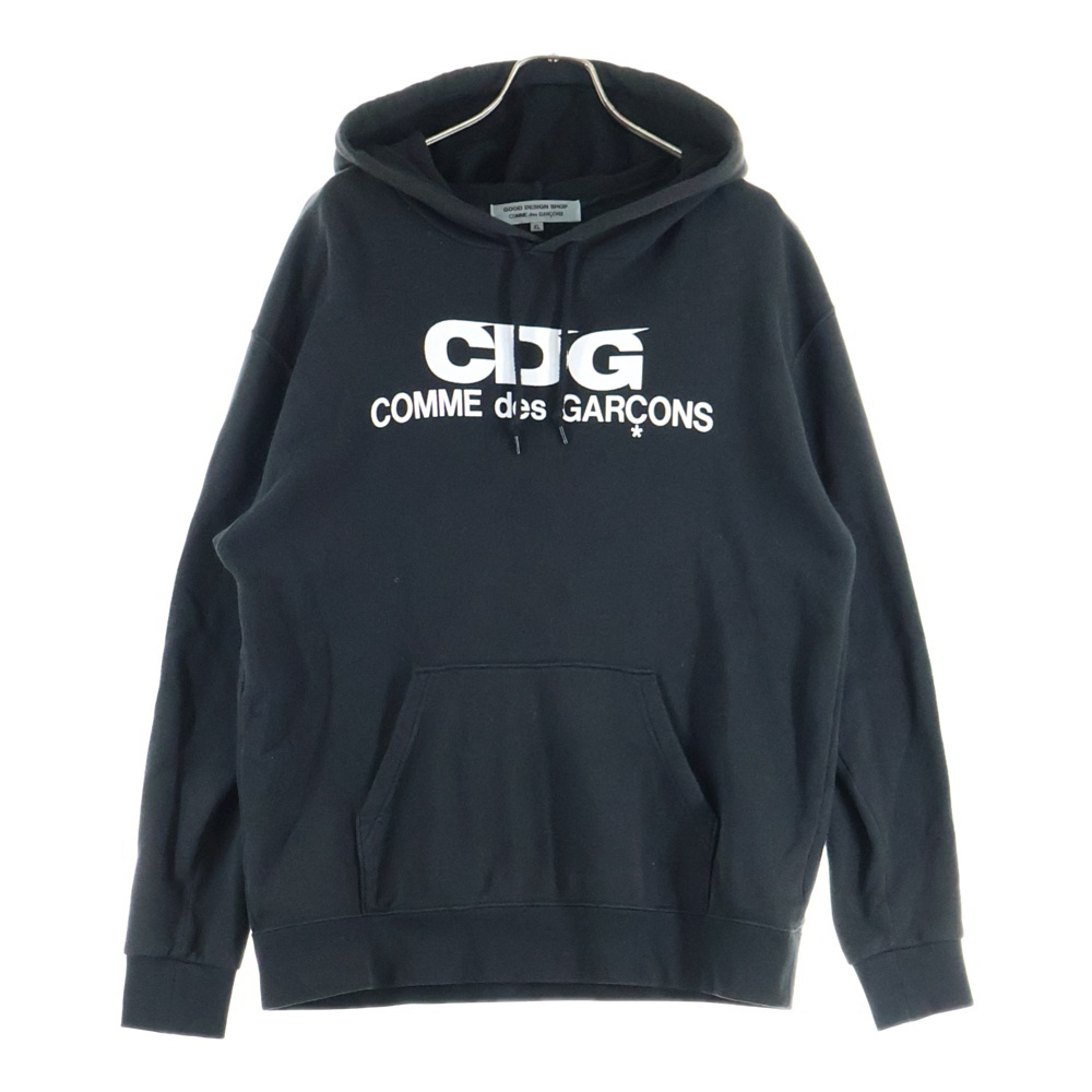 フロントプリント プルオーバーパーカー フーディー ブラック IO-T001 Bランク