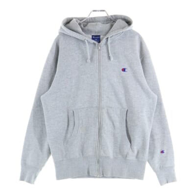 スウェット トレーナーフルジップ 無地 フロントロゴ 刺繍 C3LS150 Bランク