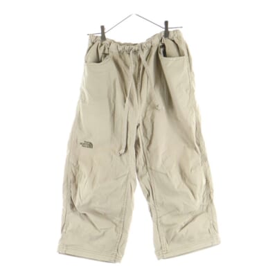 フロント 刺繍ロゴ コットンパンツ ベージュ NT52973 Bランク