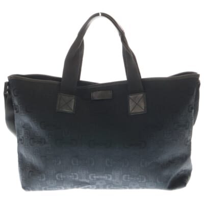 ホースビット キャンバス 2WAY トートバッグ ショルダーバッグ ブラック 240058 Bランク