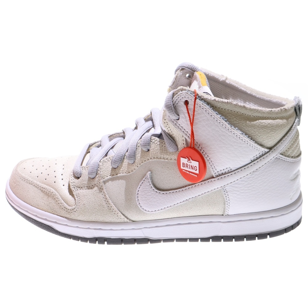 ×ANTIHERO DUNK HIGH QS WHITE HM5837-100 アンタイヒーロー ダンク ハイカットスニーカー US9.5/27.5cm ホワイト/ベージュ Bランク