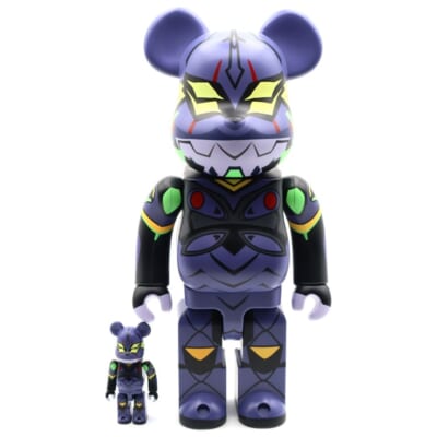 BE@RBRICK ベアブリック エヴァンゲリオン 13号機(新塗装版) 100% & 400% 人形 フィギュア パープル Aランク