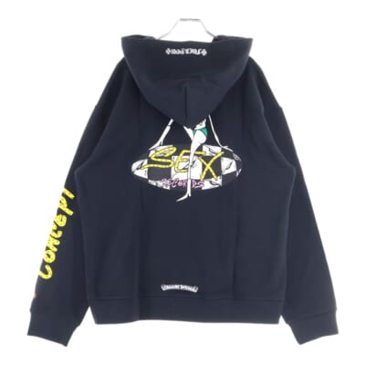21AW MATTY BOY PPO SEXRCD CONCEPT SWTSHRT PLVR マッティボーイ セックスレコード コンセプト プルオーバーフーディ パーカー ブラック Sランク