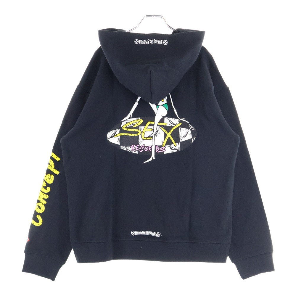 21AW MATTY BOY PPO SEXRCD CONCEPT SWTSHRT PLVR マッティボーイ セックスレコード コンセプト プルオーバーフーディ パーカー ブラック Sランク