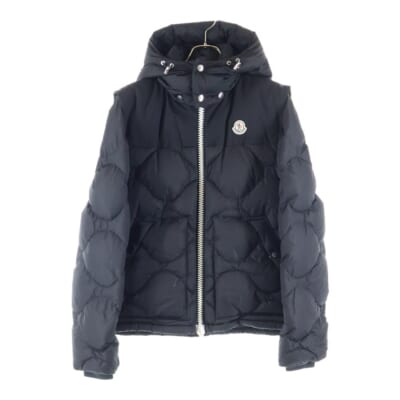 18AW ARLES 2WAY ナイロン ダウンジャケット ブラック D20914032685 54155 Bランク