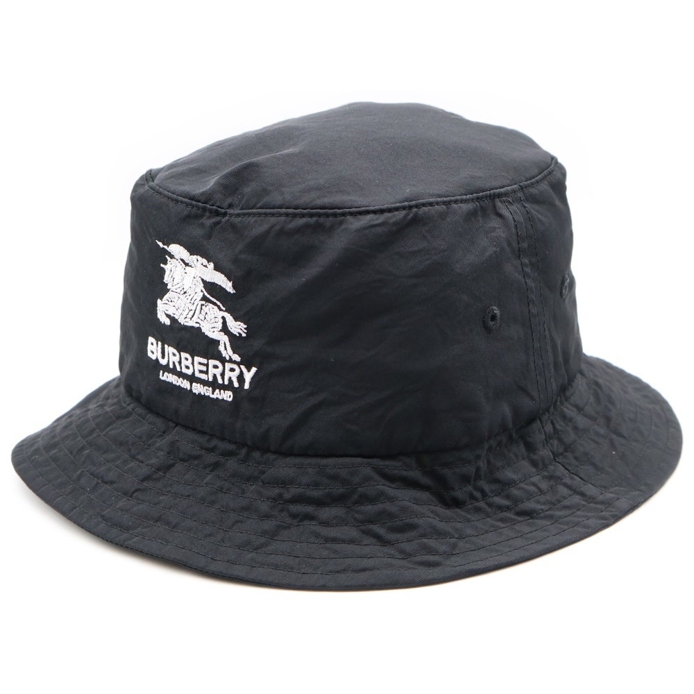 Burberry×シュプリーム　ブラック バケットハット シュプリーム ×BURBERRY 22SS Crusher Hat バーバリー クラッシャー