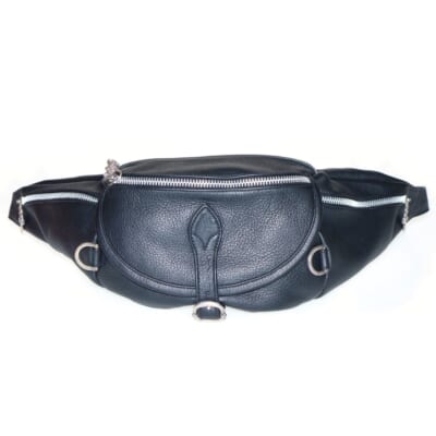 #1 SNAT PACK スナットパック ダガージップ ガンスリンガーベルト レザーウエストバッグ ブラック BCA378 Aランク