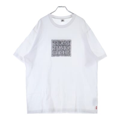 TEAM TOMODACHI ストーンロゴ クルーネック半袖Tシャツ ホワイト Bランク
