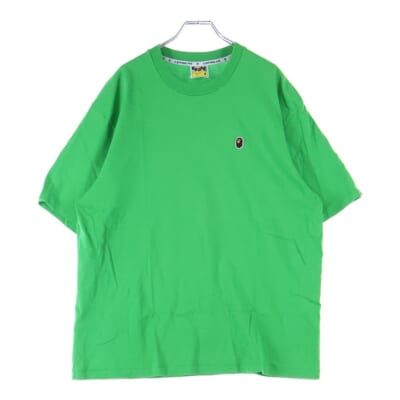 ロゴワッペン クルーネック半袖Tシャツ 001TEK201317M グリーン Bランク