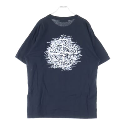 バックロゴ ラバープリント クルーネック 半袖Tシャツ ブラック 78152NS89 Bランク