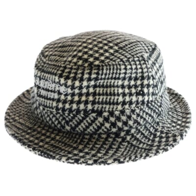 21AW × Harris Tweed Classic Logo Crusher Hat ハリスツイード クラシックロゴ クラッシャーハット 帽子 ホワイト/ブラック Bランク