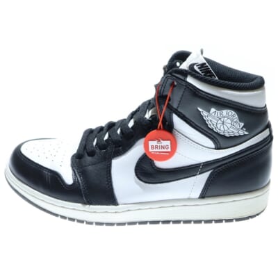 AIR JORDAN 1 RETRO HIGH OG BLACK WHITE PANDA 555088-010 エアジョーダン 1 レトロ ハイカットスニーカー シューズ ホワイト/ブラック US9/27.0cm Bランク