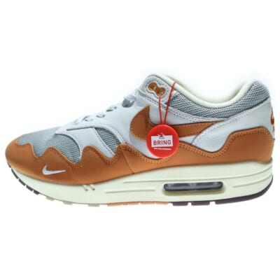 ×PATTA AIR MAX 1 MONARCH パタ エアマックス 1 モナーク ローカットスニーカー グレー/ブラウン US10.5/28.5cm DH1348-001 Bランク