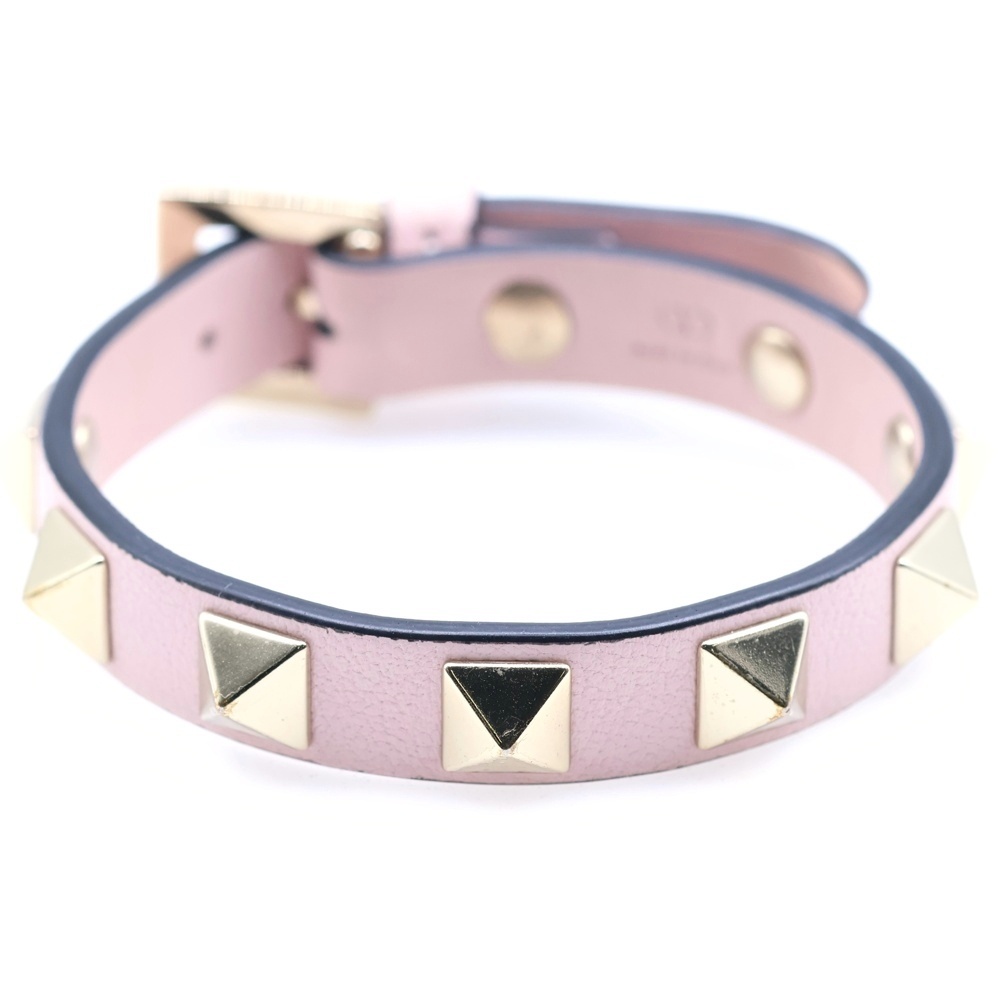 ヴァレンティノ ガラヴァーニ ロックスタッズ ブレスレット ピンク
