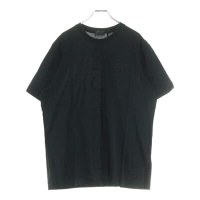24SS ラバーワッペンロゴ クルーネック 半袖Tシャツ カットソー ブラック J10918C00059 8390Y Bランク