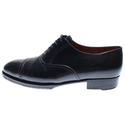 PHILIP フィリップ ストレートチップ レザー レースアップ ローカット ドレス ビジネスシューズ ブラック Bランク