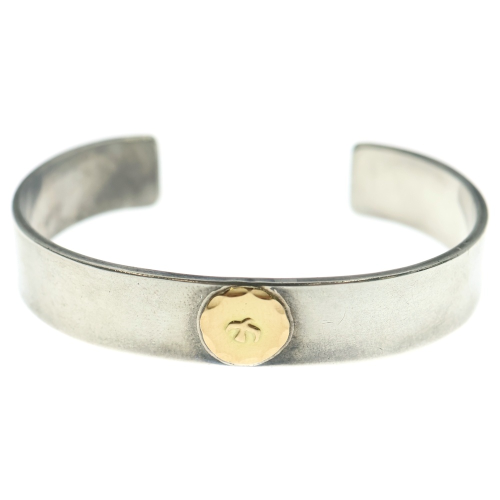 平打ちブレスS バングル シルバー/ゴールド Bランク