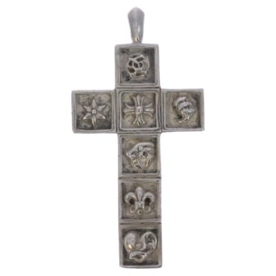 FRMD CRS マルチフレームドクロス ペンダント シルバーネックレストップ Bランク