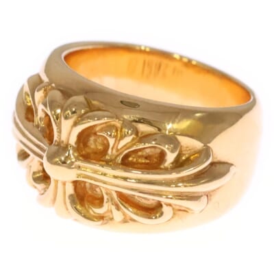 22K FLRL CRS 22Kフローラルクロスリング ゴールド Aランク