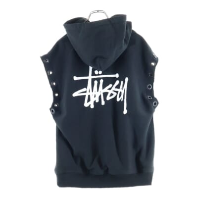 ×ステューシー STUSSY WM-T909 AD2023ロゴプリントノースリーブパーカー Aランク