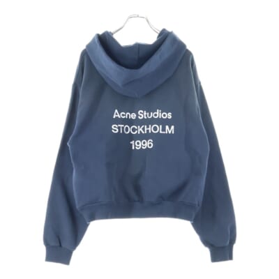 バックプリント ロゴフーディー プルオーバーパーカー ブラック Bランク