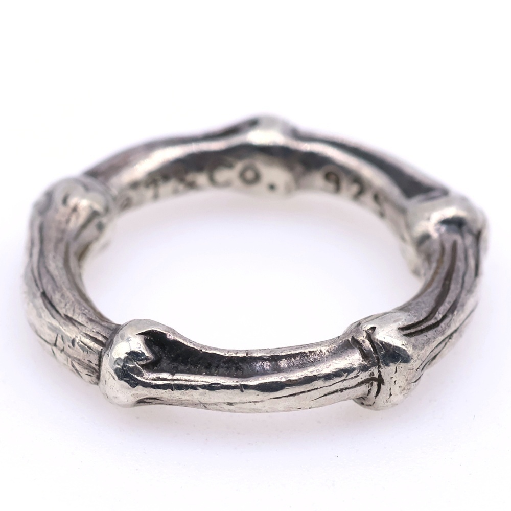 バンブー リング シルバー Ag925 SV ヴィンテージ 指輪 Bランク