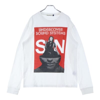 SOUND SYSTES LONG SLEEVE TEE サウンドシステム プリント クルーネック 長袖Tシャツ カットソー ホワイト Bランク