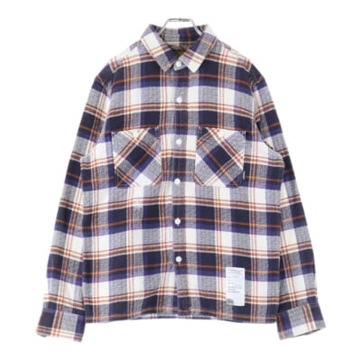 6B 総柄 ダブルポケット 長袖シャツ マルチ 111ARNH-SHM05 Bランク