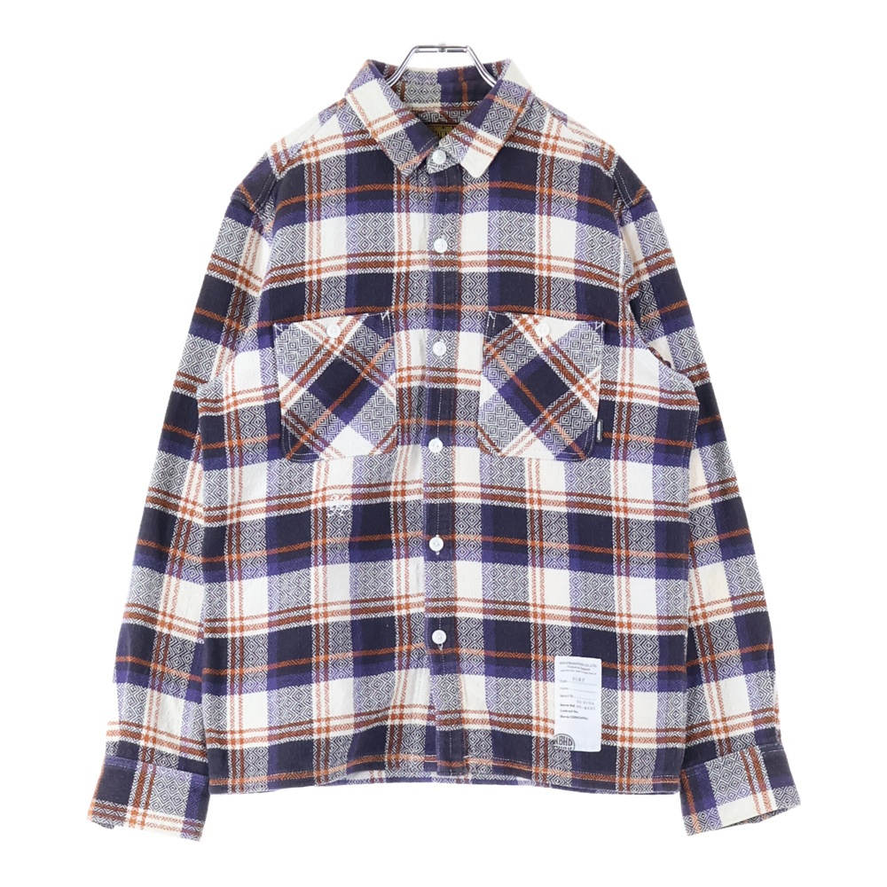 6B 総柄 ダブルポケット 長袖シャツ マルチ 111ARNH-SHM05 Bランク