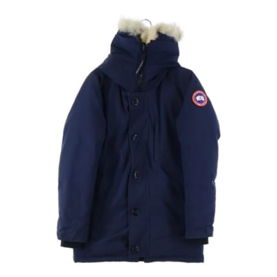 JASPER PARKA ジャスパー ファーフーデッド ダブルジップアップ ダウンジャケット パーカー ネイビー 3438JM Bランク