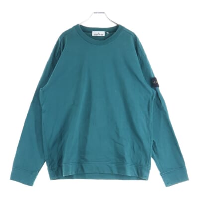 23SS ガーメントダイ スウェット 長袖Tシャツ カットソー グリーン 791563750 Bランク