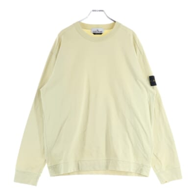 HEAVY COTTON JERSEY GARMENT DYED ガーメントダイ ヘビーコットン ジャージー 長袖Tシャツ カットソー ライトイエロー 801563750 Bランク