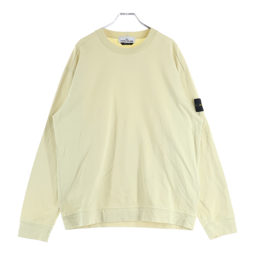 HEAVY COTTON JERSEY GARMENT DYED ガーメントダイ ヘビーコットン ジャージー 長袖Tシャツ カットソー ライトイエロー 801563750 Bランク