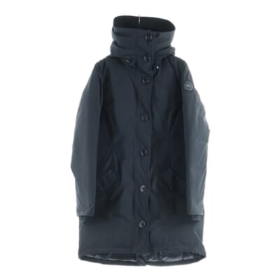 BLACK LABEL ROSSCLAIR PARKA ブラックレーベル ロスクレア ファー付 フーデッドダウンジャケット コート ブラック 2580LB Bランク