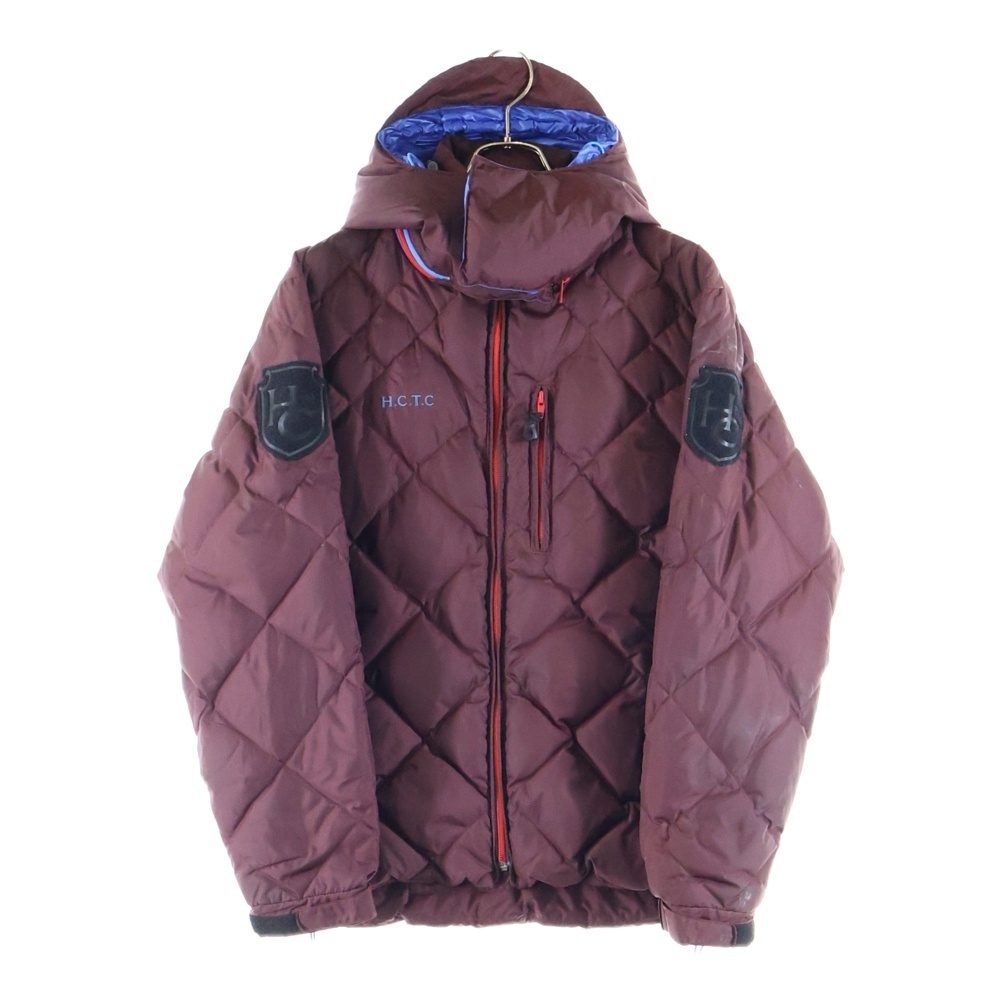 00S MAD HECTIC マッドヘクティク フーデッド キルティング ダウンジャケット パーカー レッド Bランク