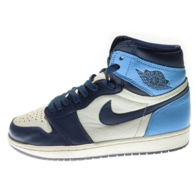 AIR JORDAN 1 RETRO HIGH OG OBSIDIAN UNIVERSITY BLUE エアジョーダン1 レトロ OG オブシディアン ユニバーシティブルー ハイカットスニーカー 555088-140 Bランク