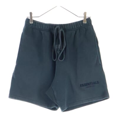 SHORT PANTS フロッキーロゴ スウェットショーツ ハーフパンツ ブラック Bランク