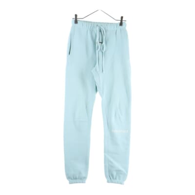 SWEAT PANTS ロゴプリント ドローストリング スウェットパンツ ライトブルー Bランク