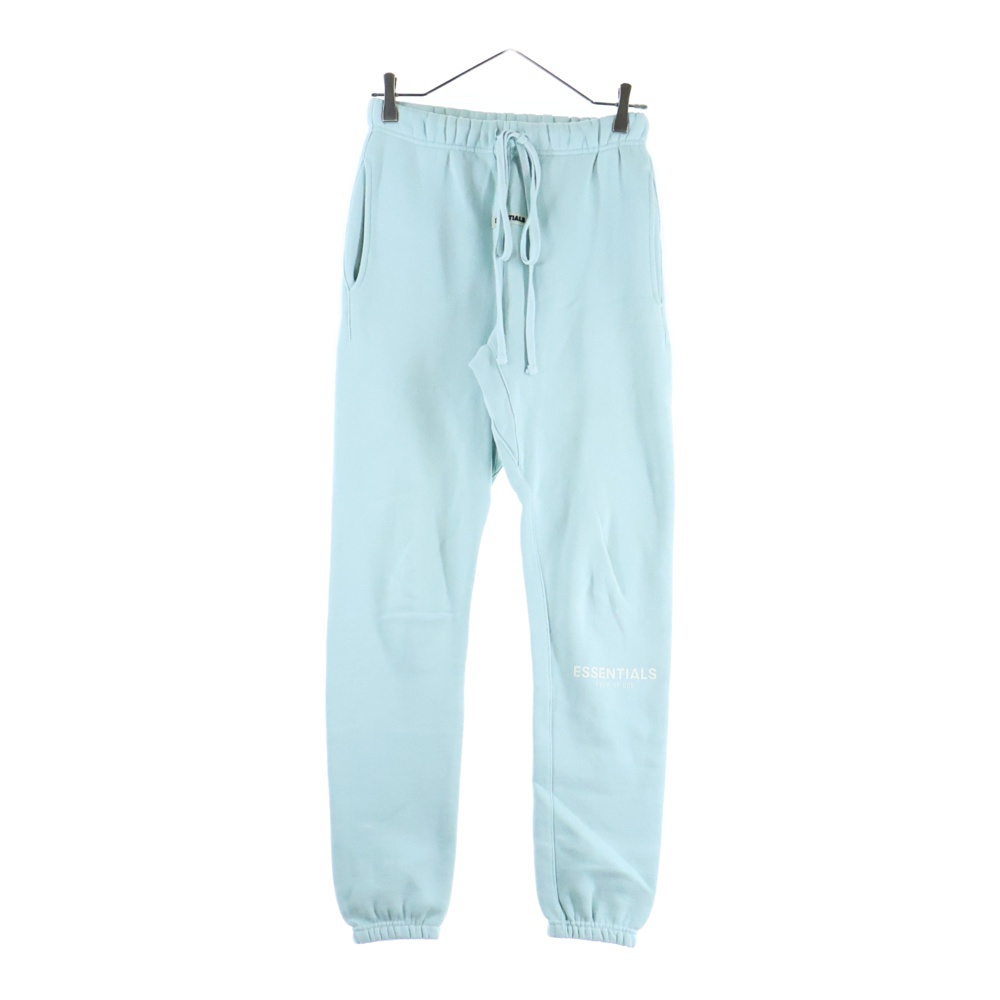 SWEAT PANTS ロゴプリント ドローストリング スウェットパンツ ライトブルー Bランク