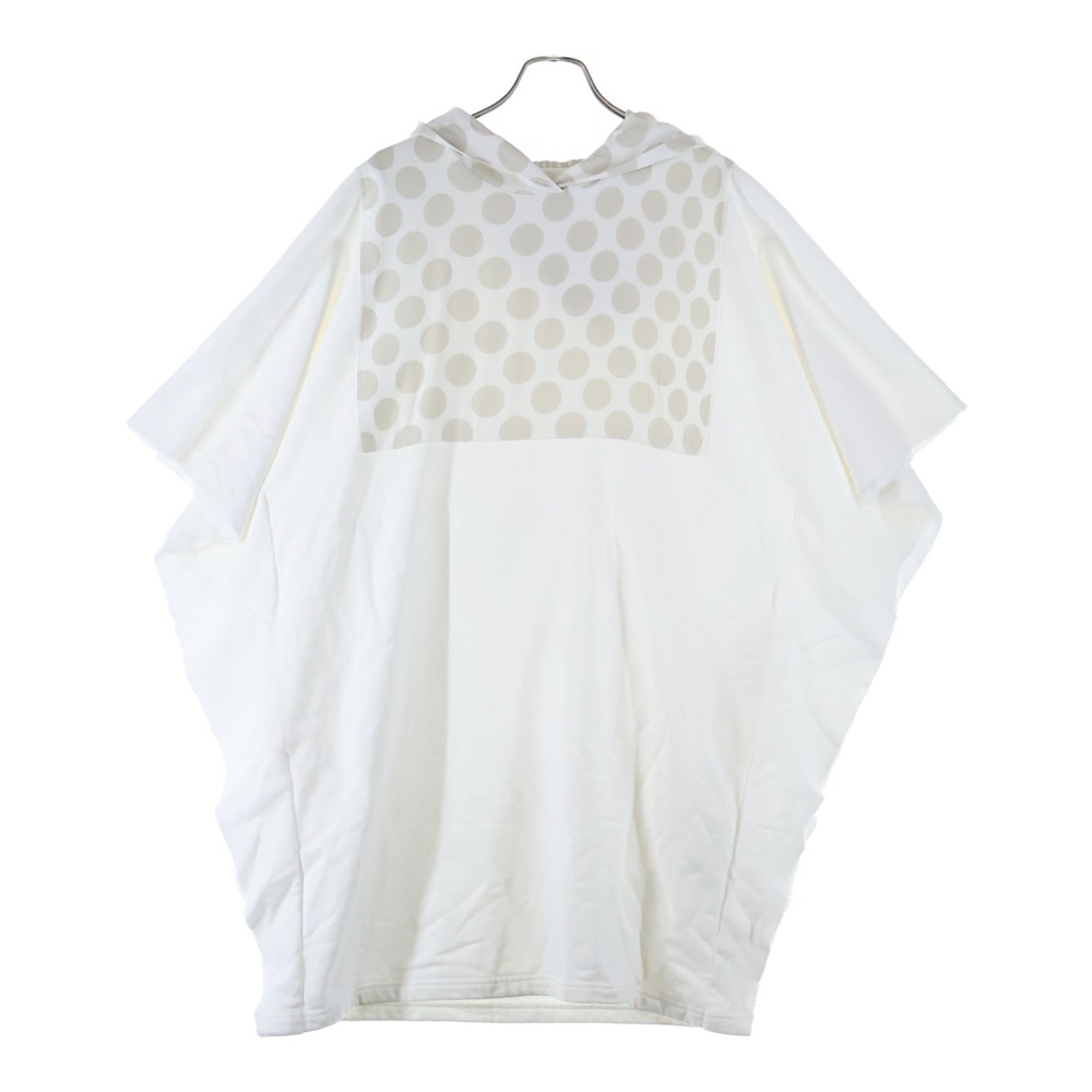 21SS ドット スウェットプルオーバー ポンチョ ホワイト レディース S62CT0131 Bランク